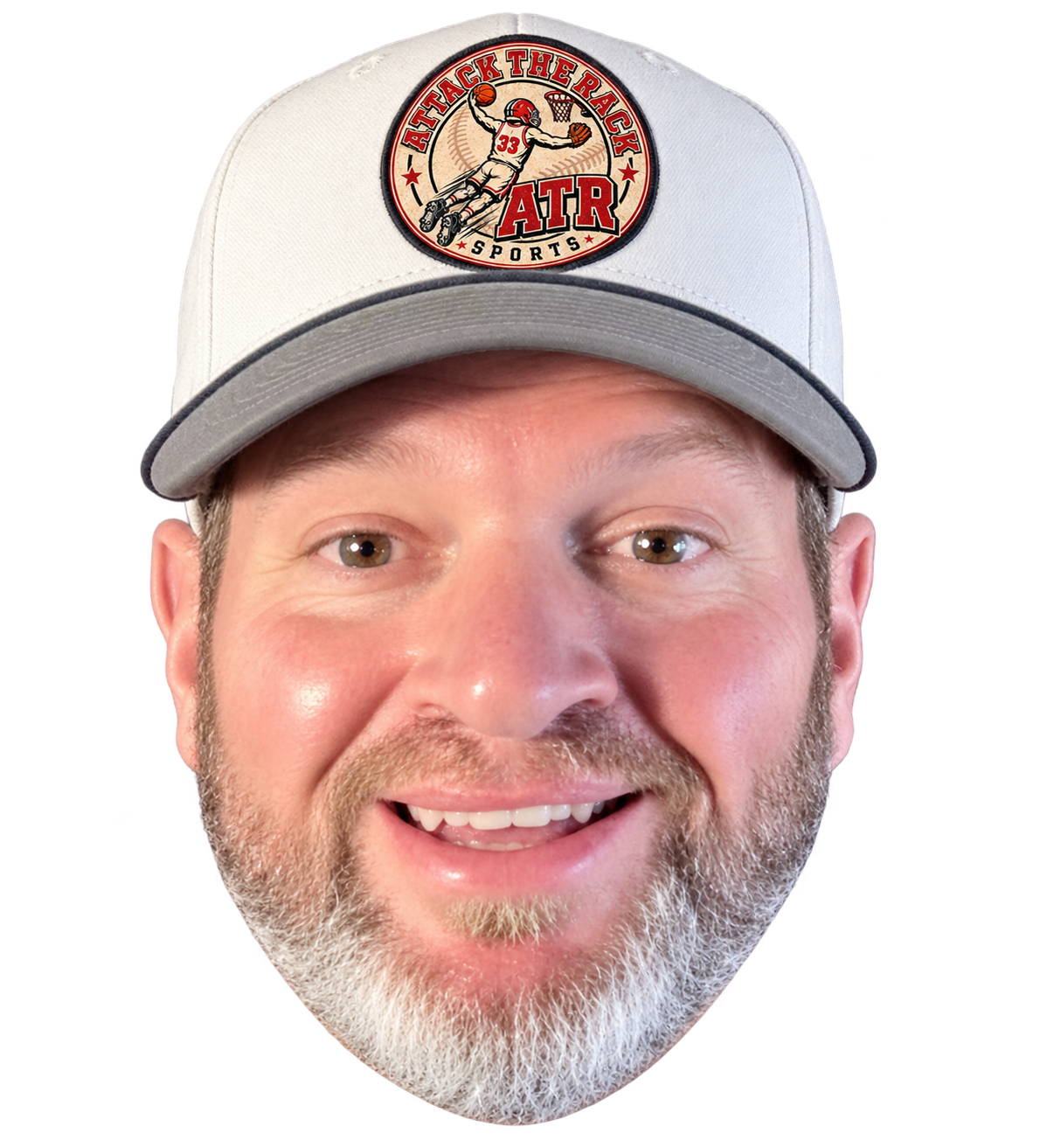 Curt wearing an Attack the Rack cap